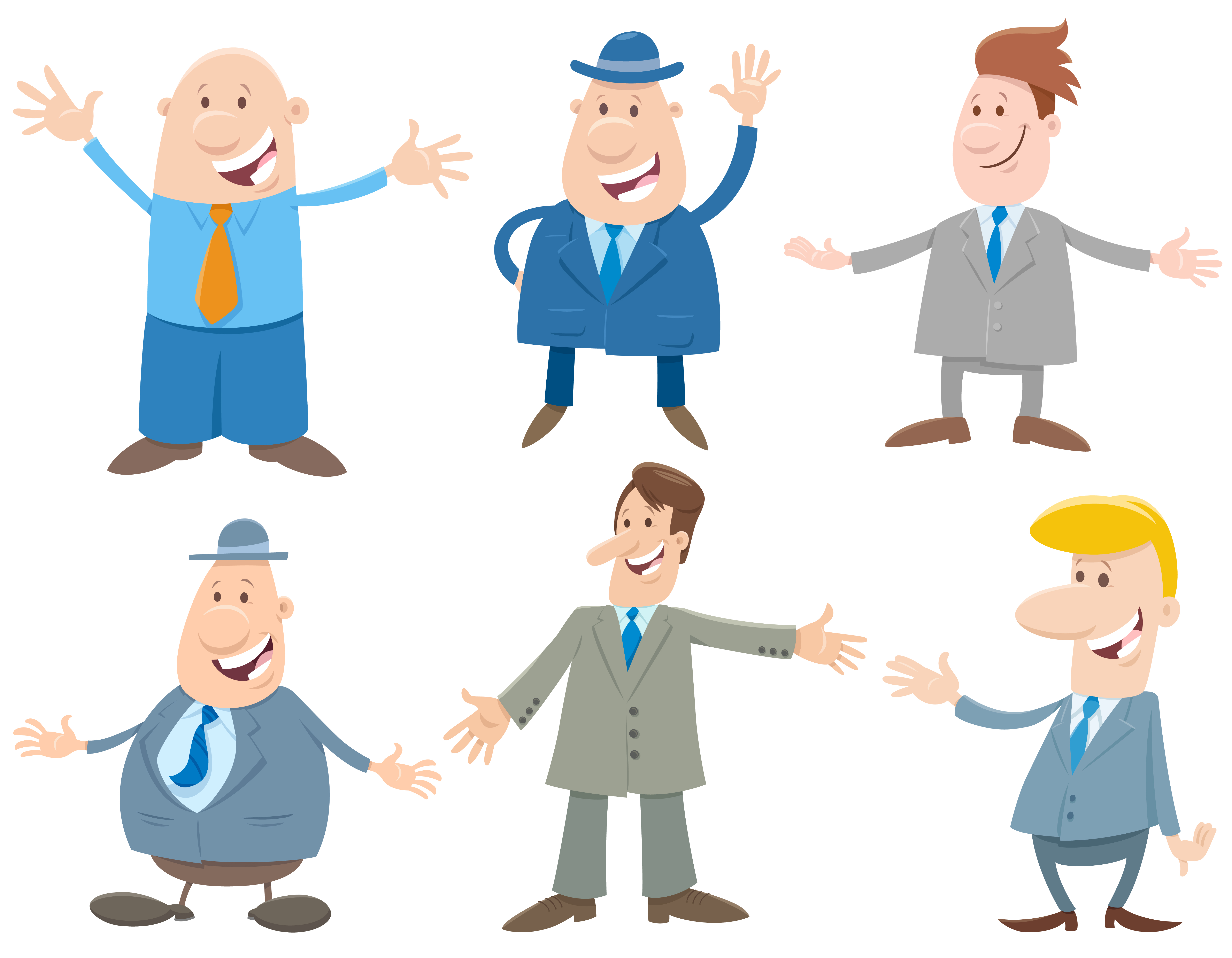Businessmen or men cartoon characters set 1526059 Vector Art at Vecteezy Businessmen or men cartoon characters set 1526059 Vector Art at Vecteezy