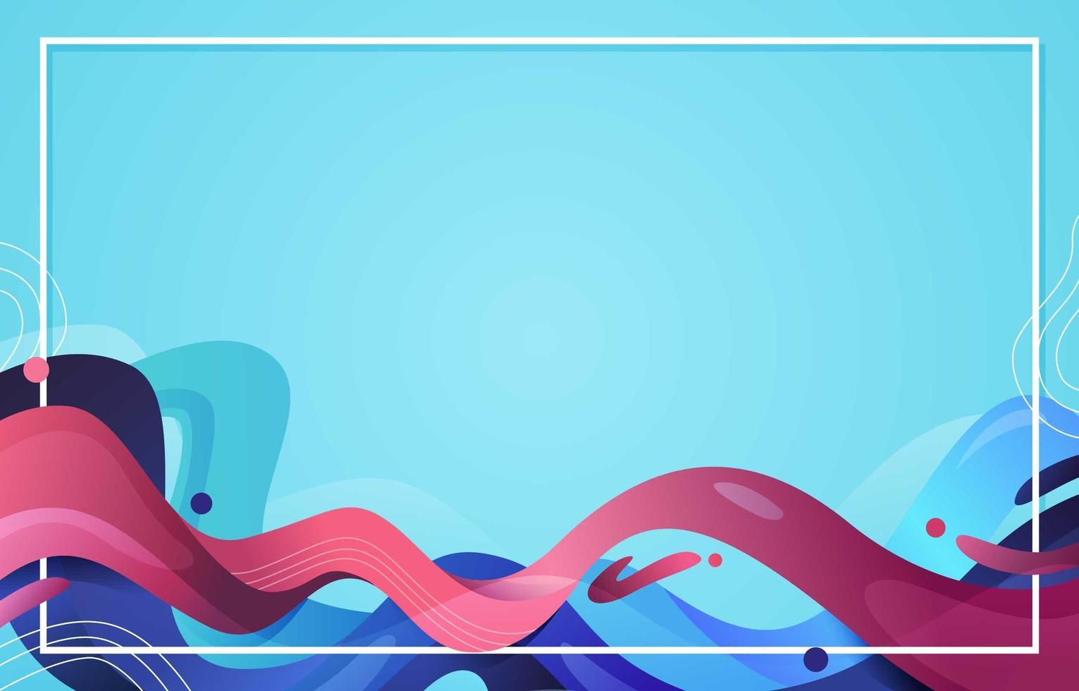 Liquid Abstract Background with Pink and Blue Shade vector