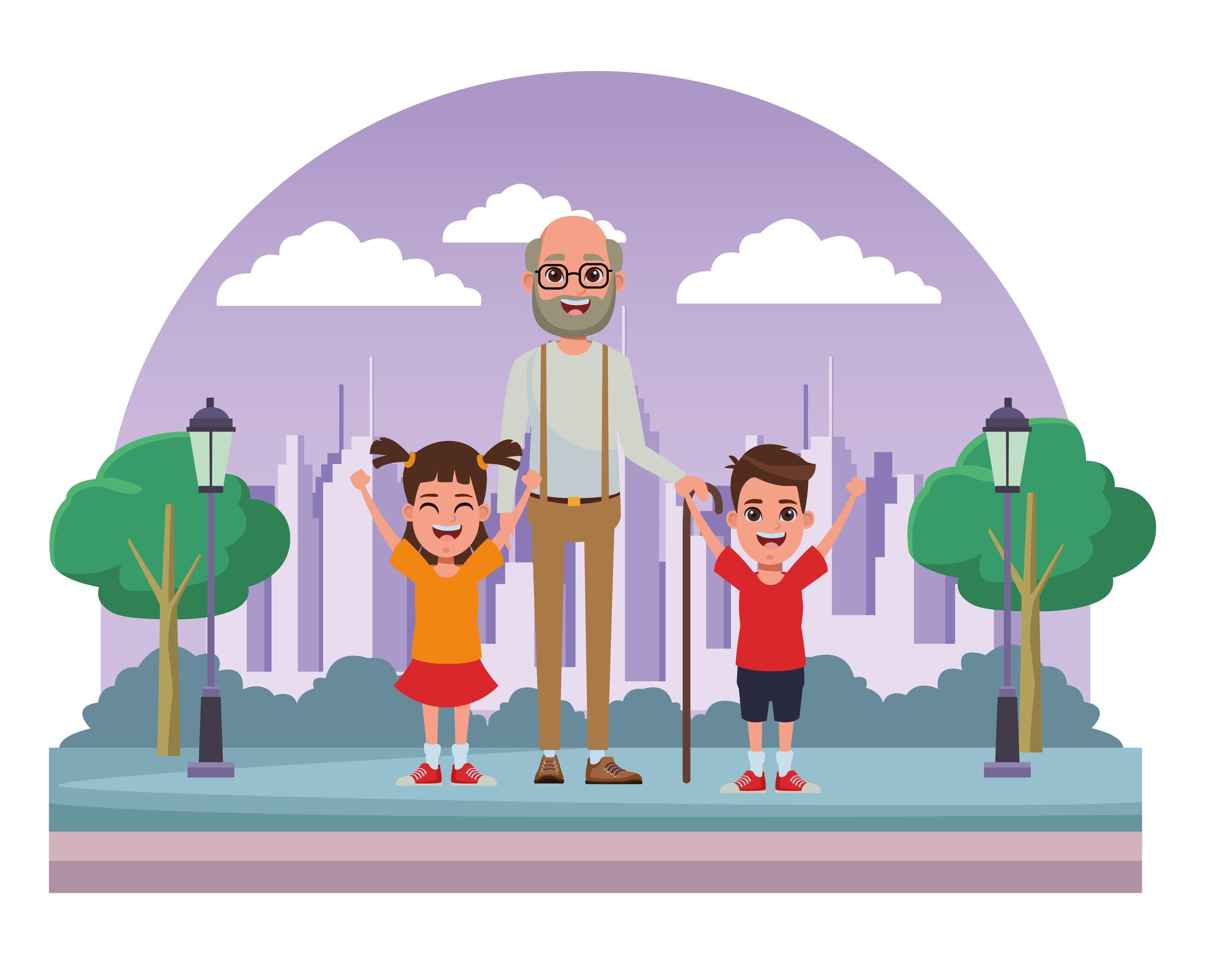 Family cartoon characters together 1533681 Vector Art at Vecteezy