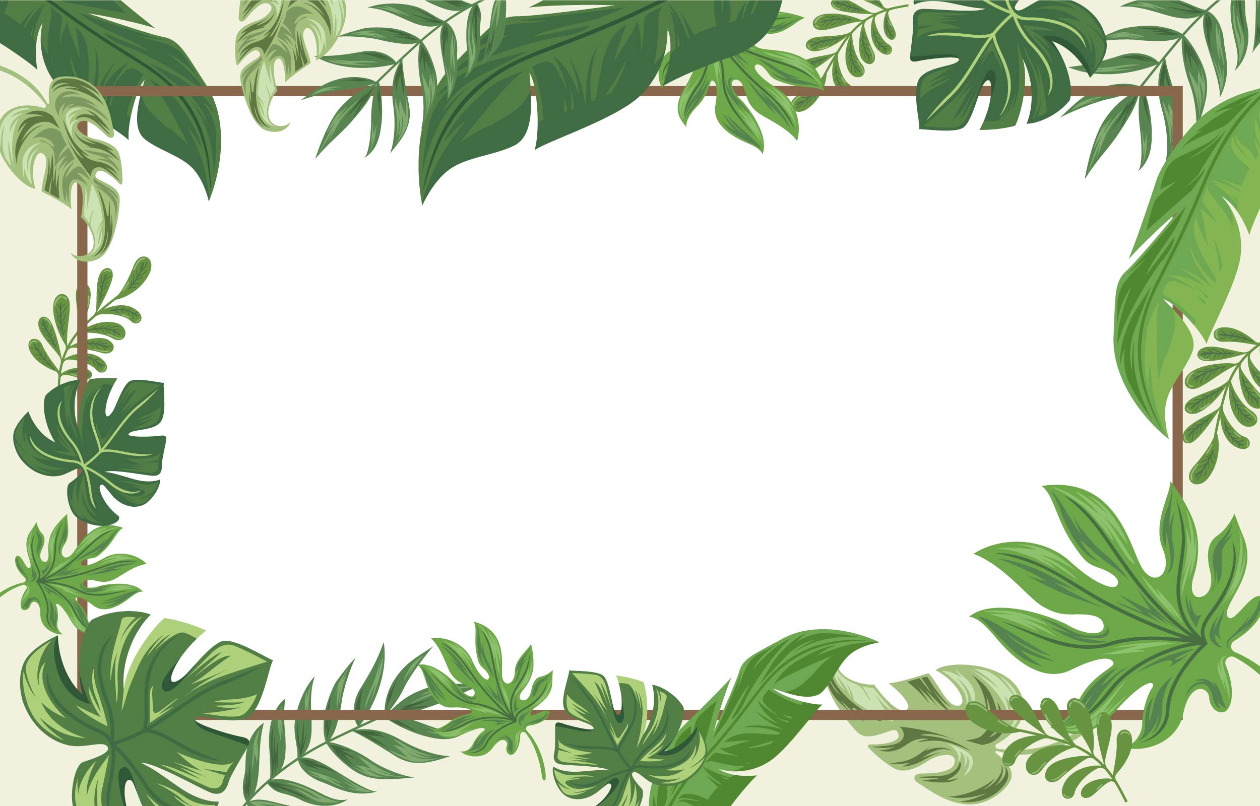 Tropical Frame Vector Art, Icons, and Graphics for Free Download