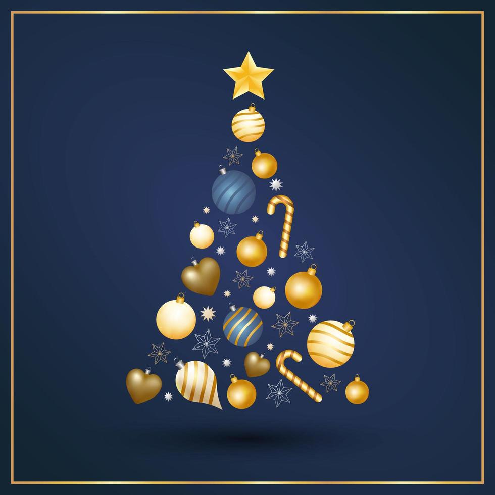 Modern Christmas Tree vector