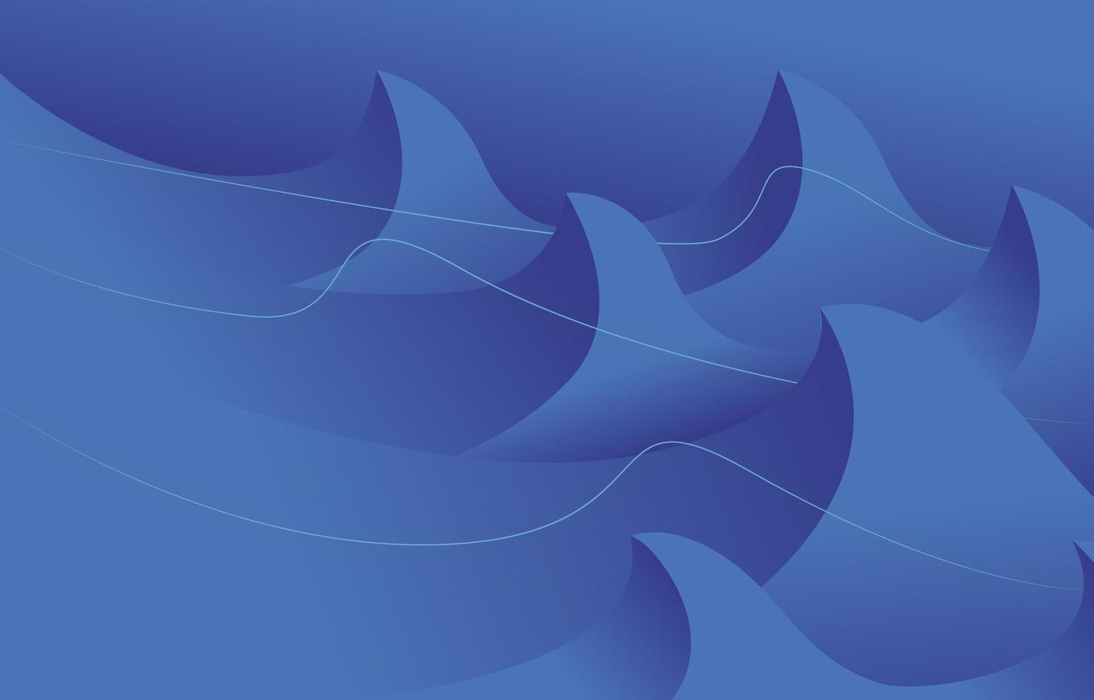 Contemporary Blue Background Wave vector