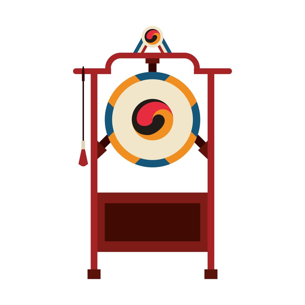 Buk korean drum icon vector