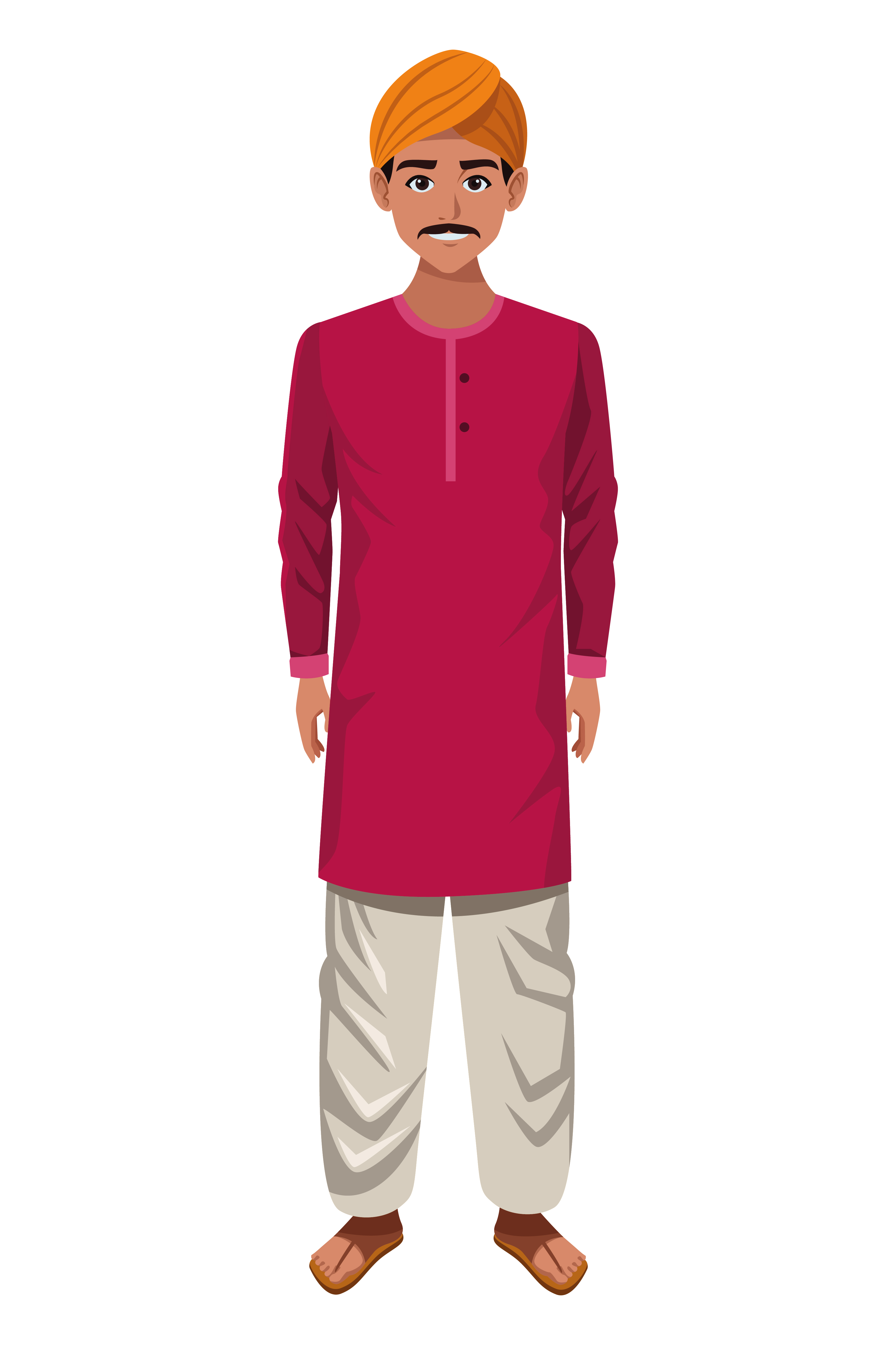 Indian Man Vector Art, Icons, and Graphics for Free Download
