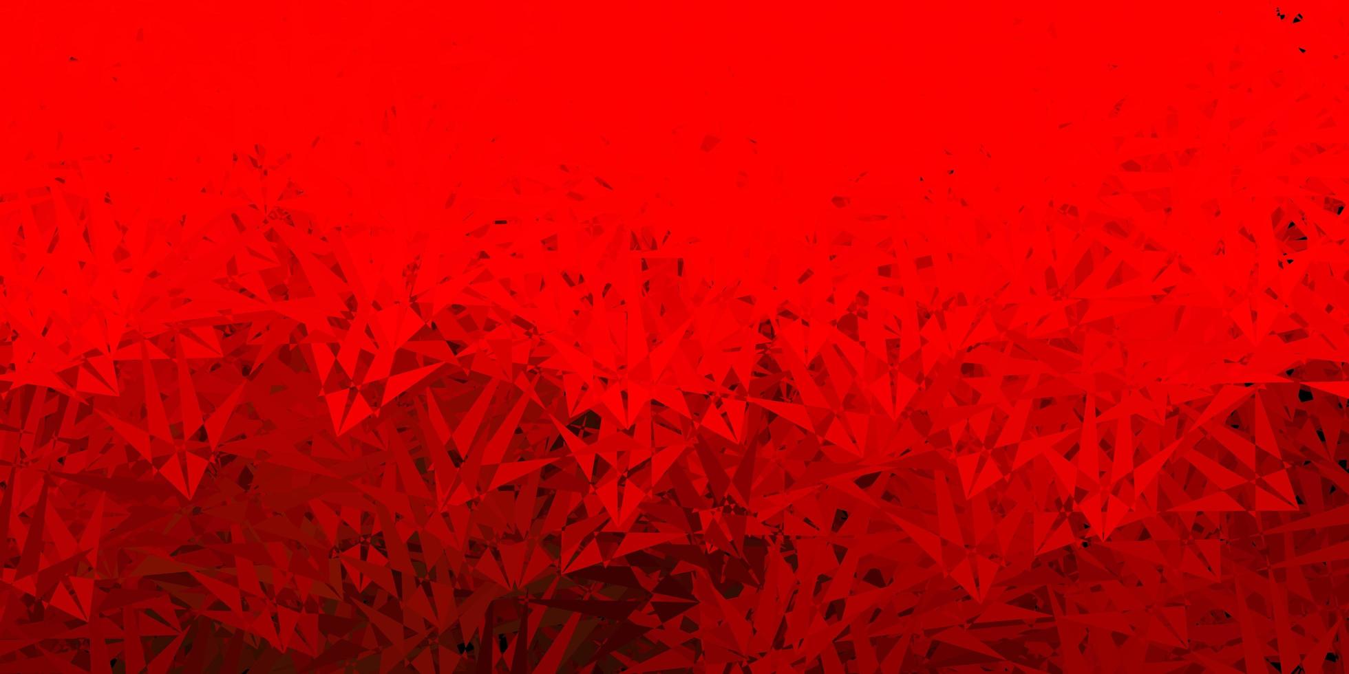 Dark red template with triangle shapes. vector