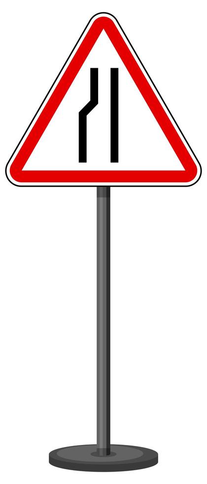 Red traffic sign on white background vector