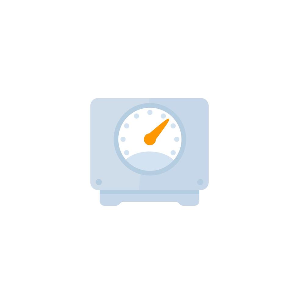 Meter icon on white vector