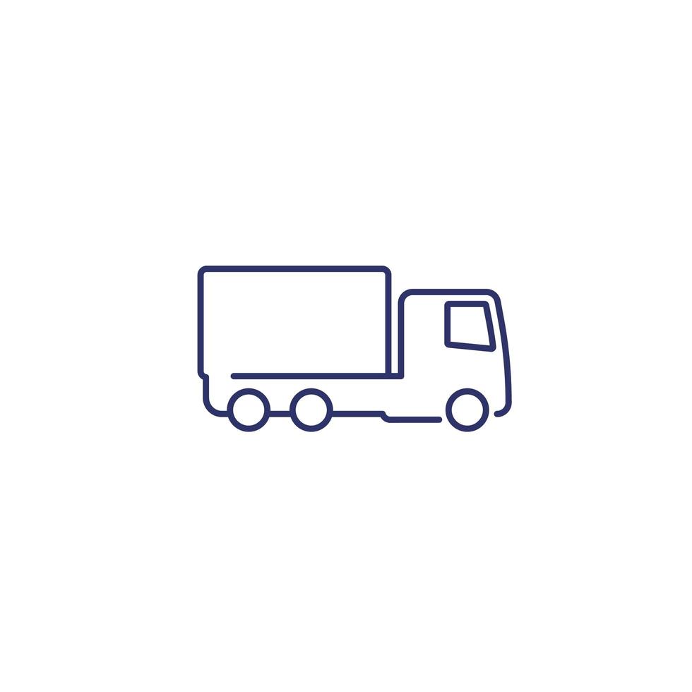 Truck or lorry icon vector