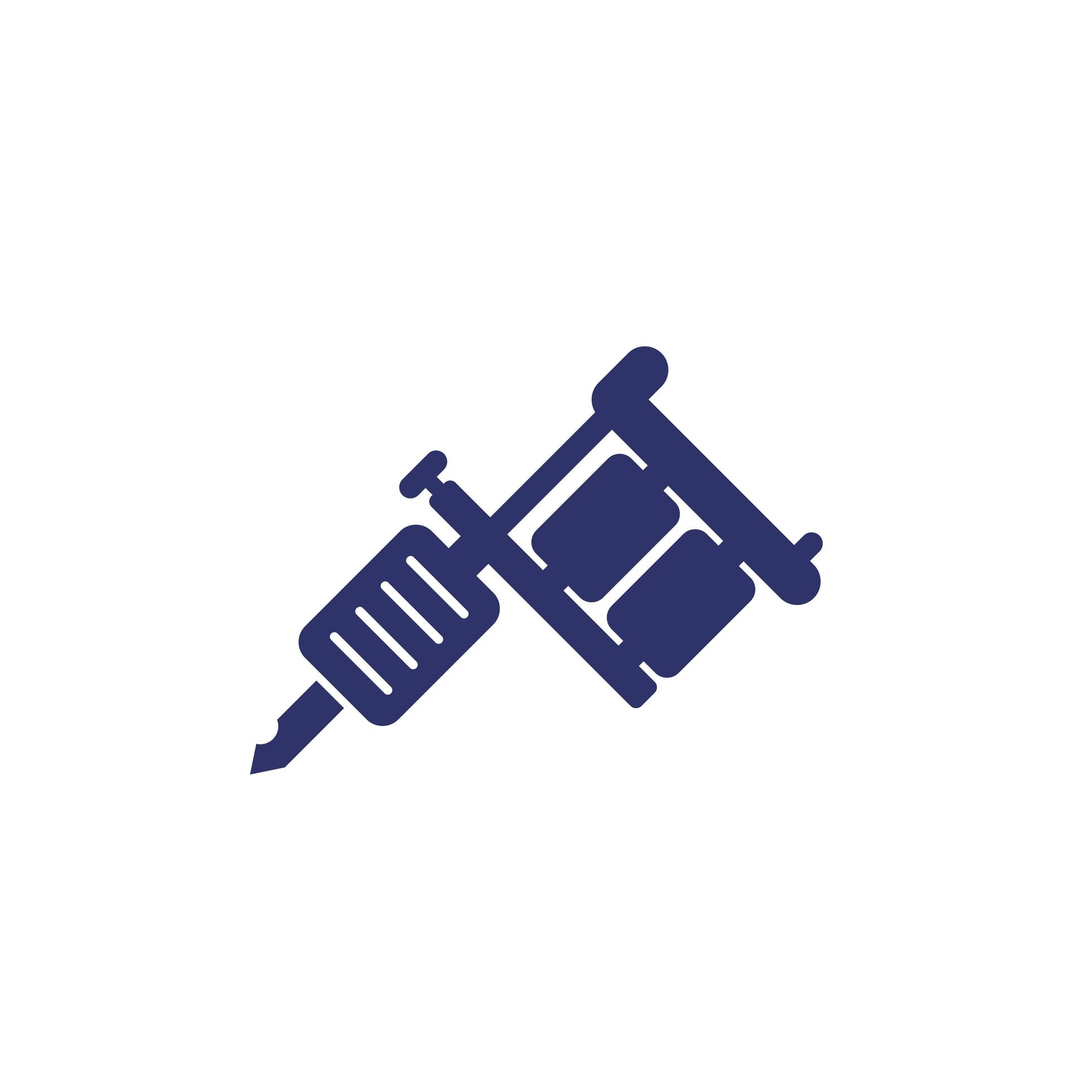 Tattoo machine icon on white 1541161 Vector Art at Vecteezy