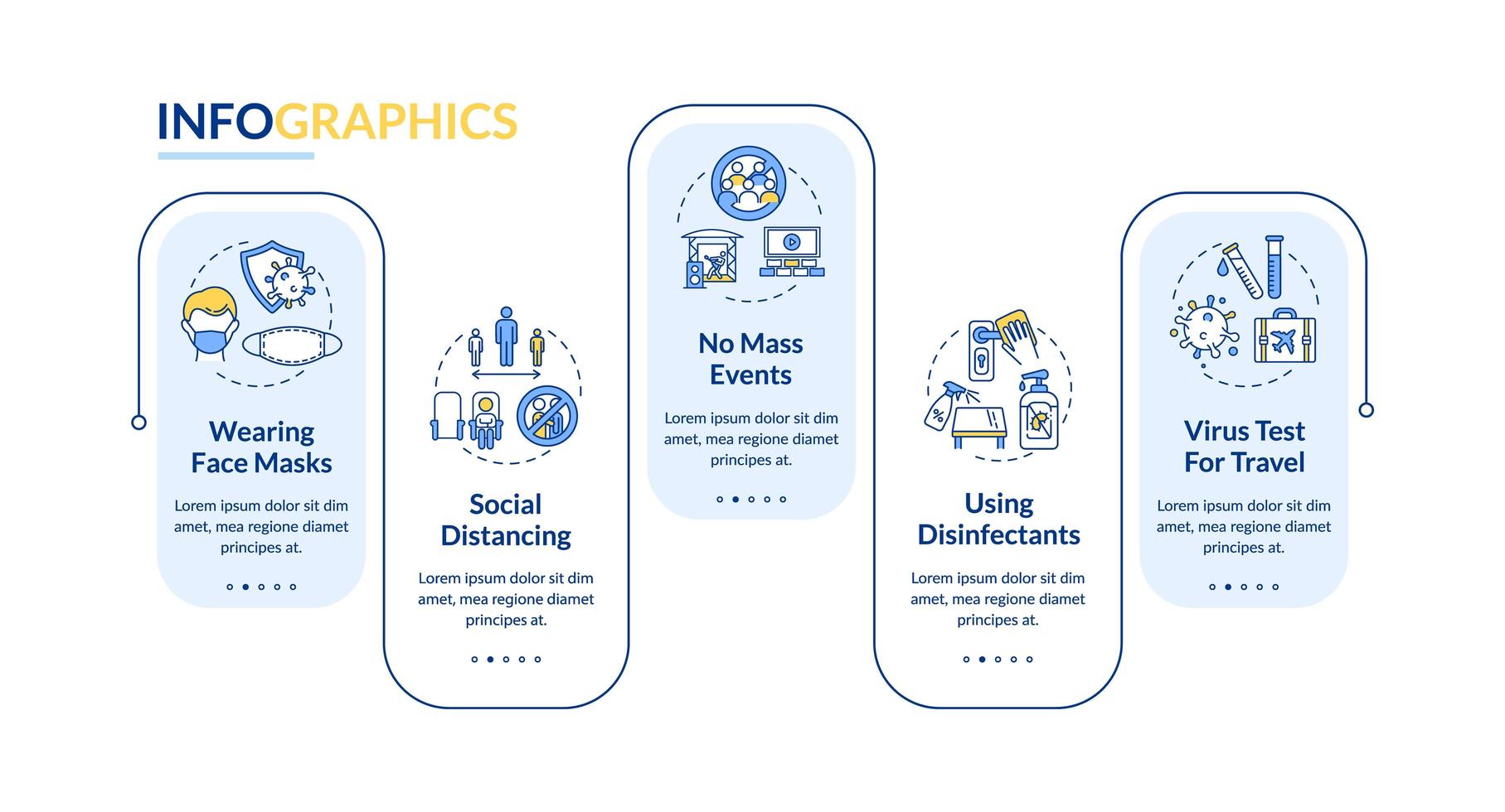 New public orders infographic template vector