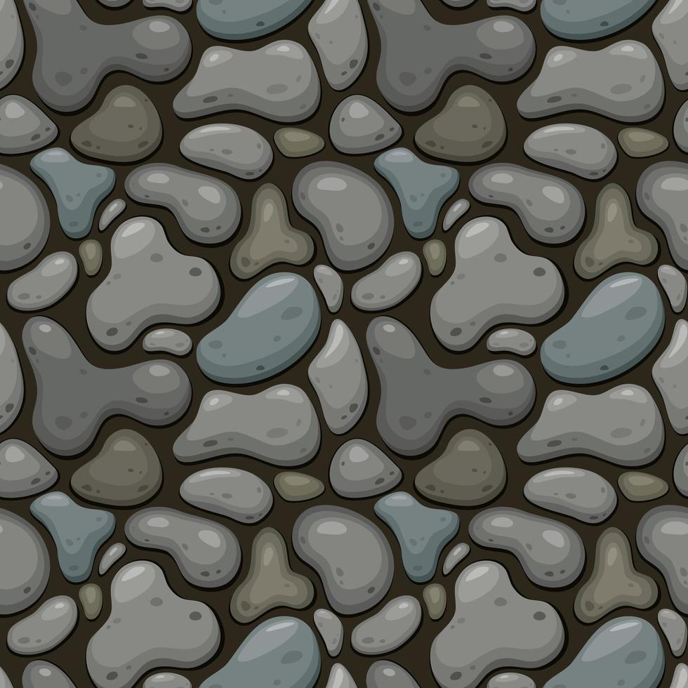 Pattern with stones vector