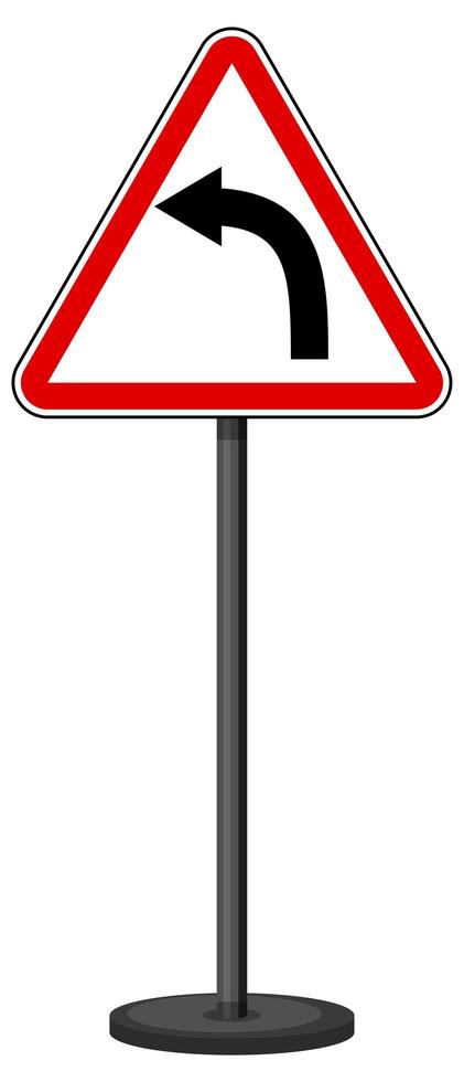 Red traffic sign on white background vector