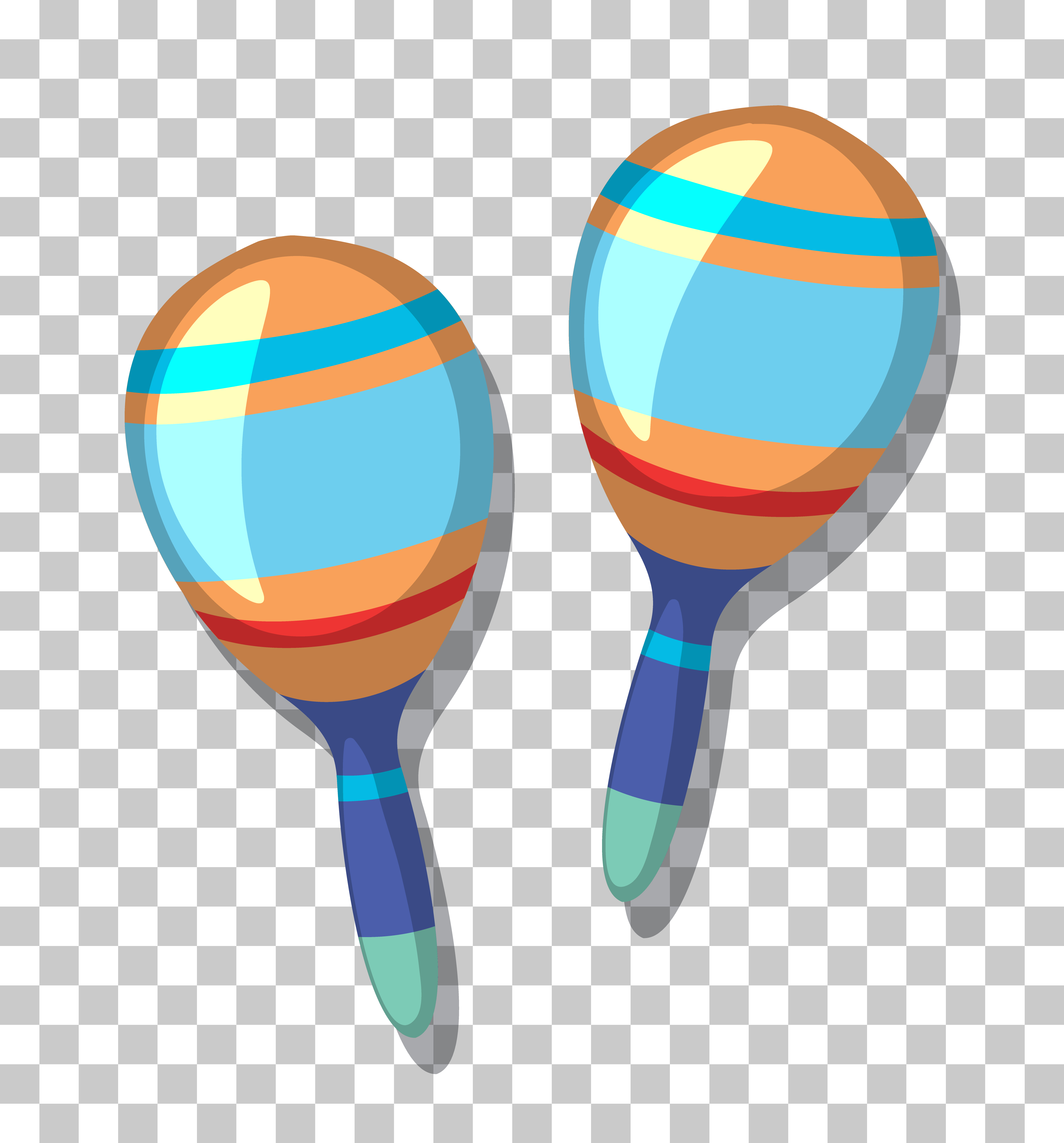 Maracas isolated on transparent background 1542567 Vector Art at Vecteezy