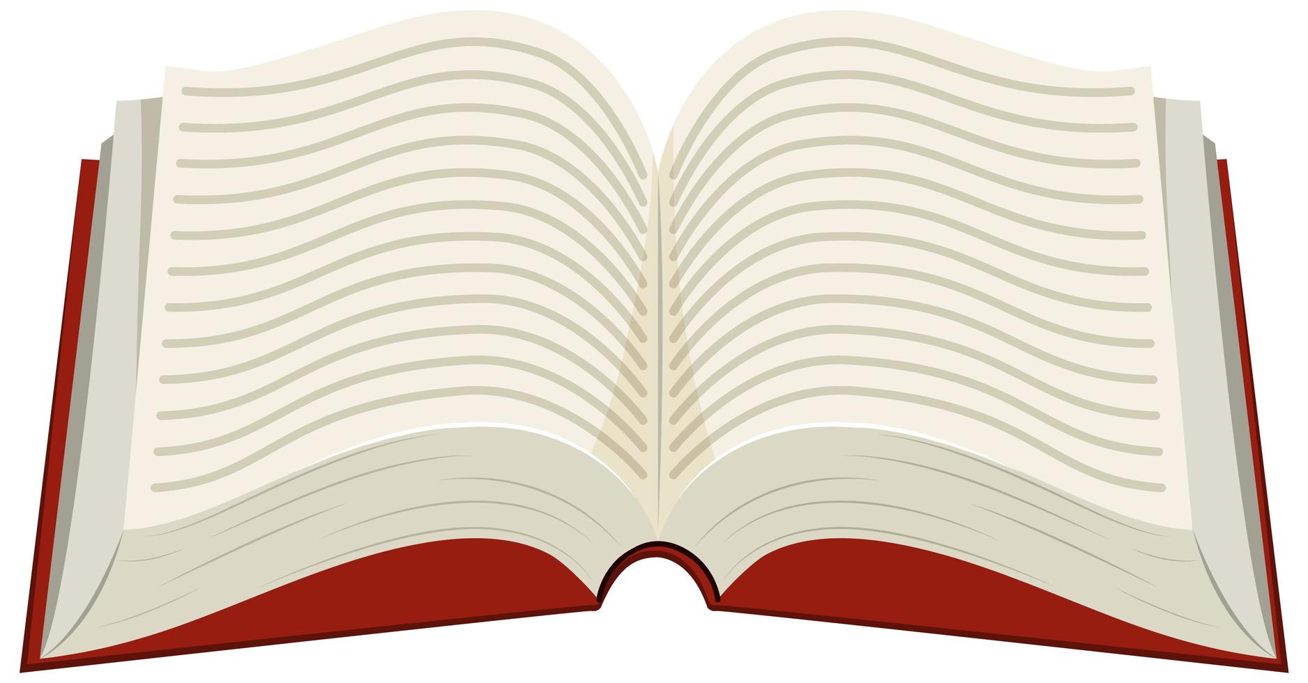 Book on white background vector