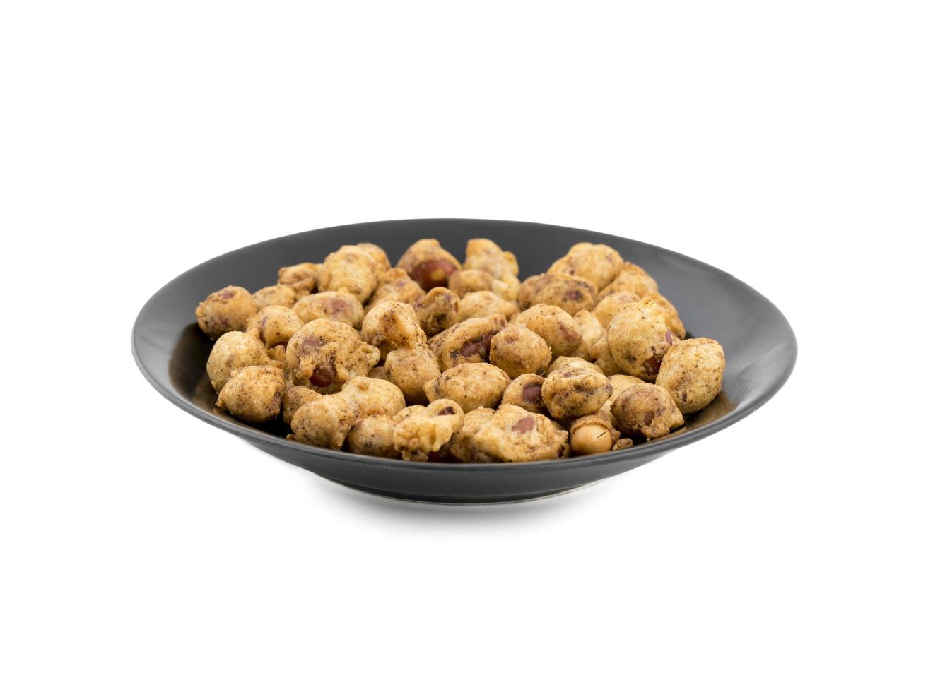 A bowl of masala peanuts photo