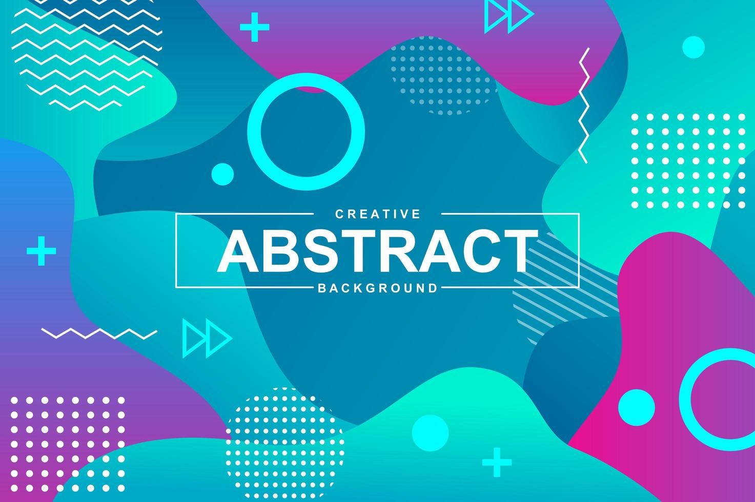 Abstract design with dynamic liquid shapes vector