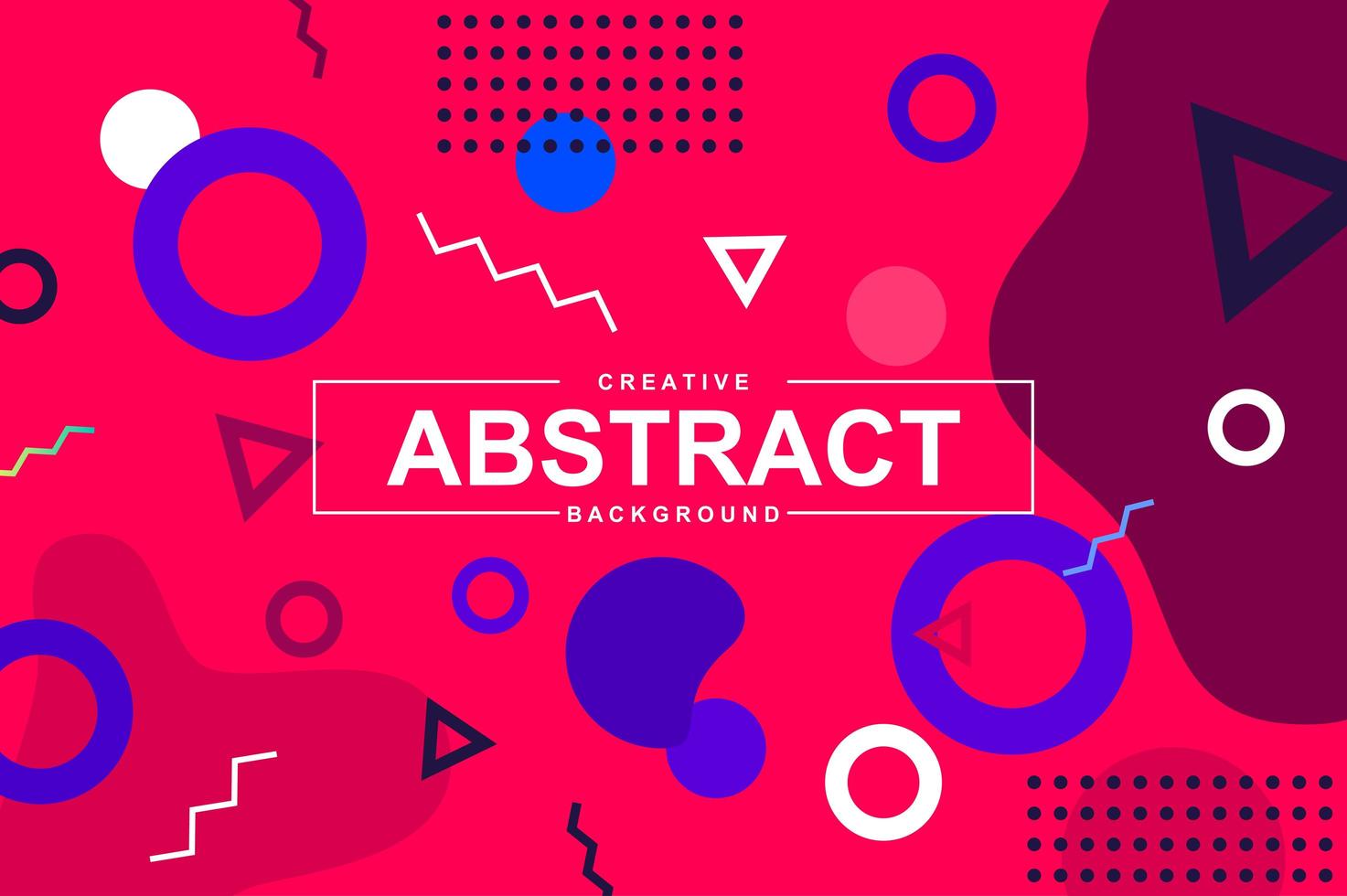 diseño abstracto con formas geométricas en estilo memphis vector