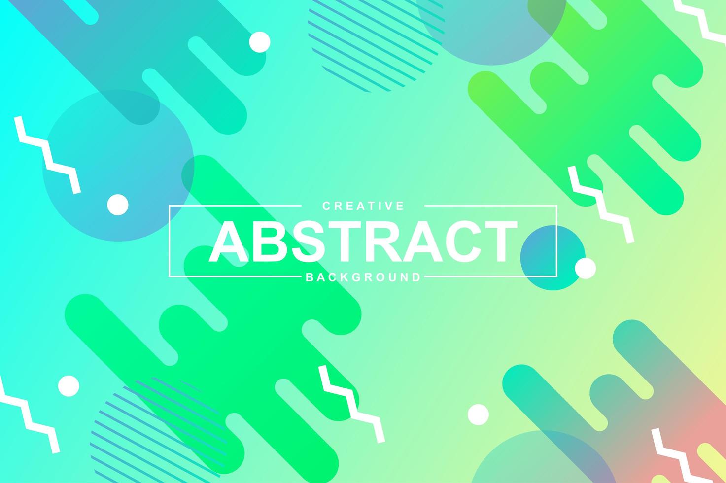 Unique light design with dynamic shapes in memphis style vector