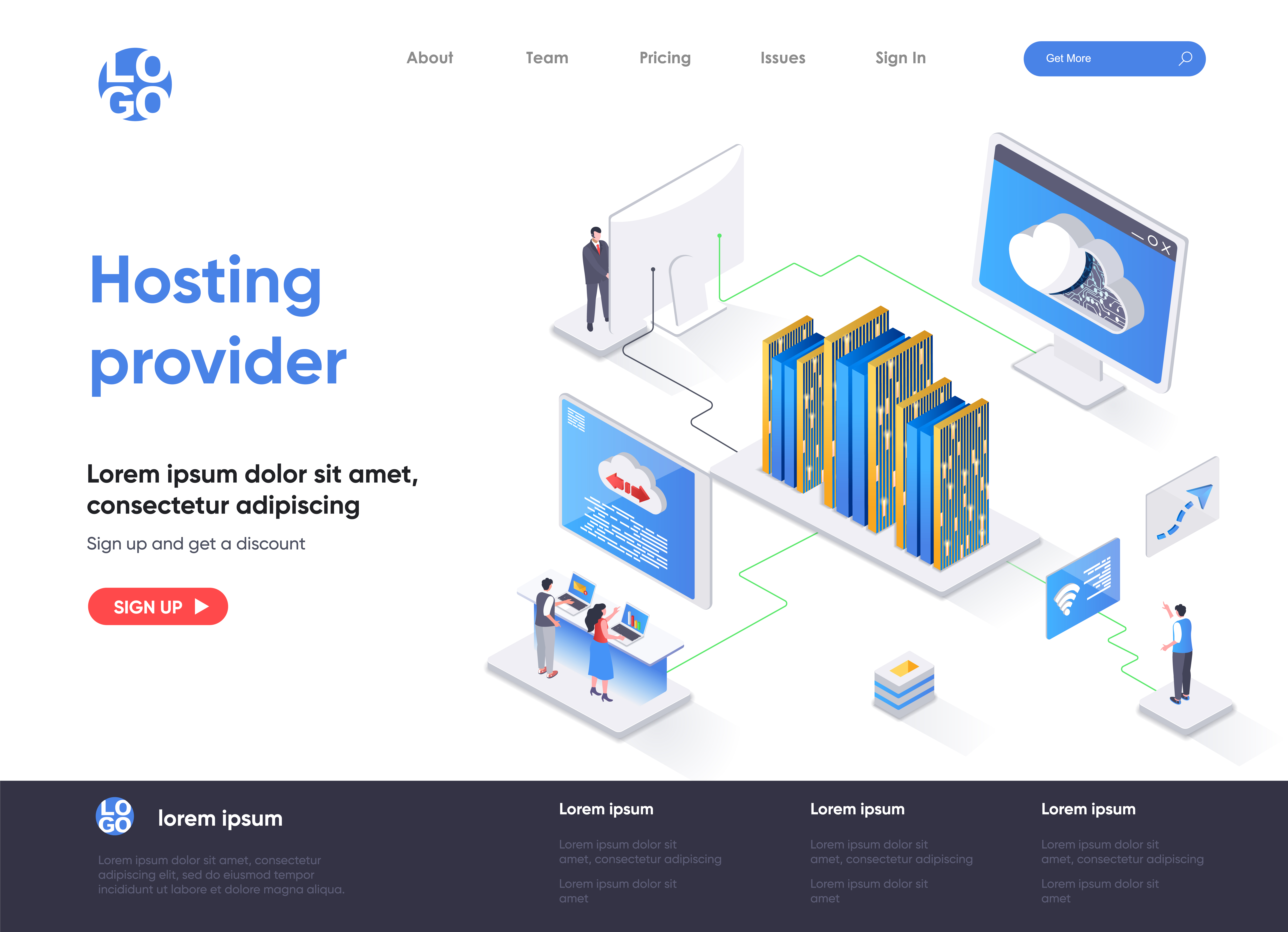 Stick host. Supplier-hosted.