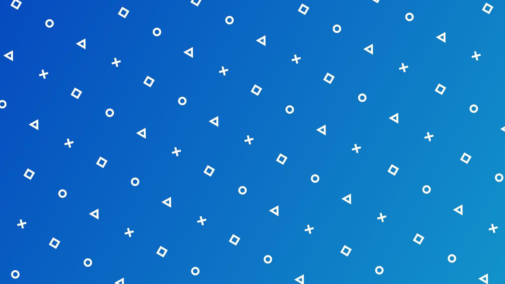 Minimal Geometric Pattern on Blue vector