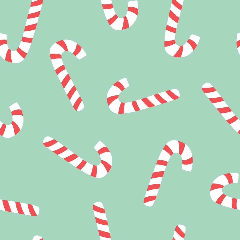 Candy cane holiday seamless pattern. vector