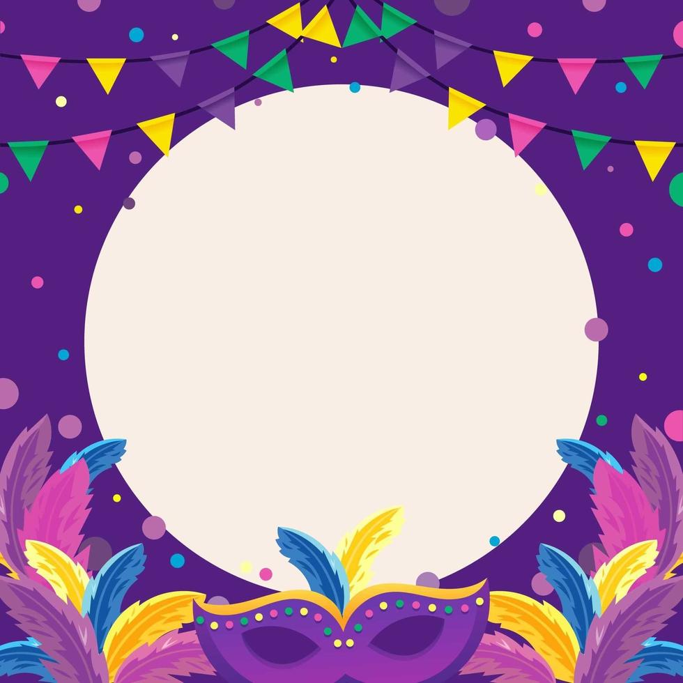 fondo de fiesta de mardi gras vector