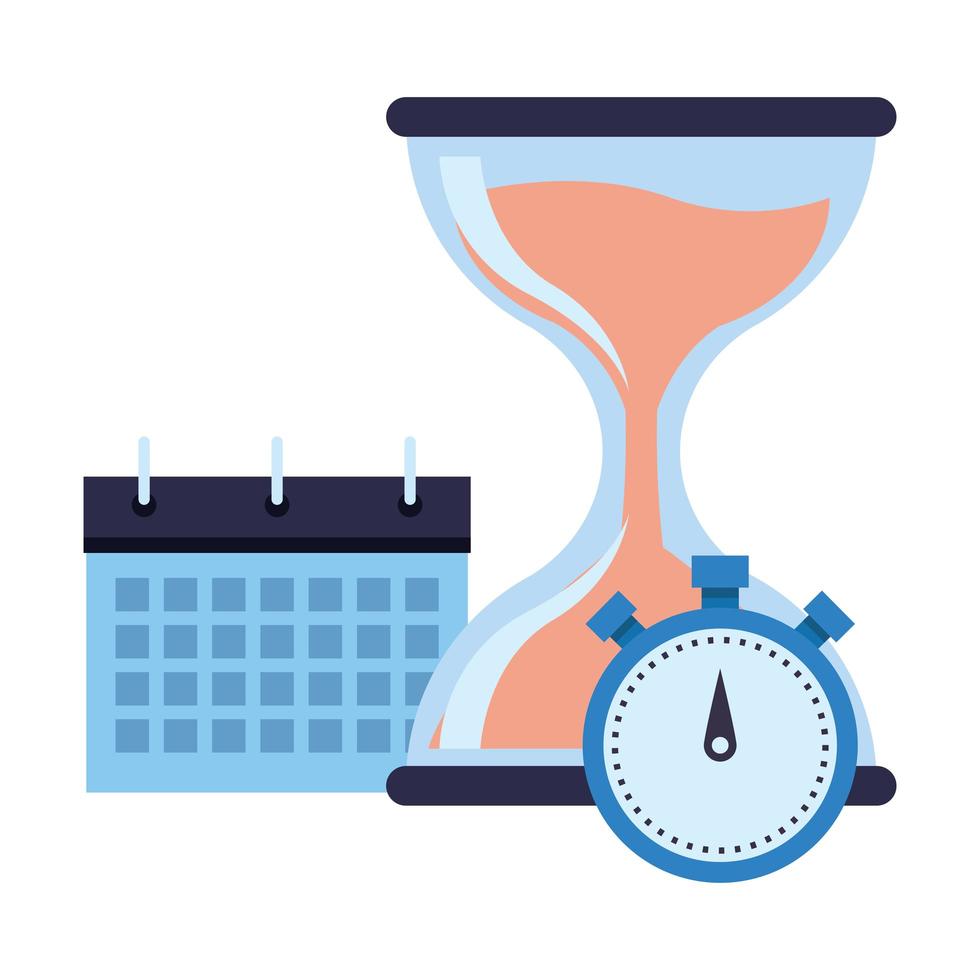 Hourglass sand timer icon cartoon vector