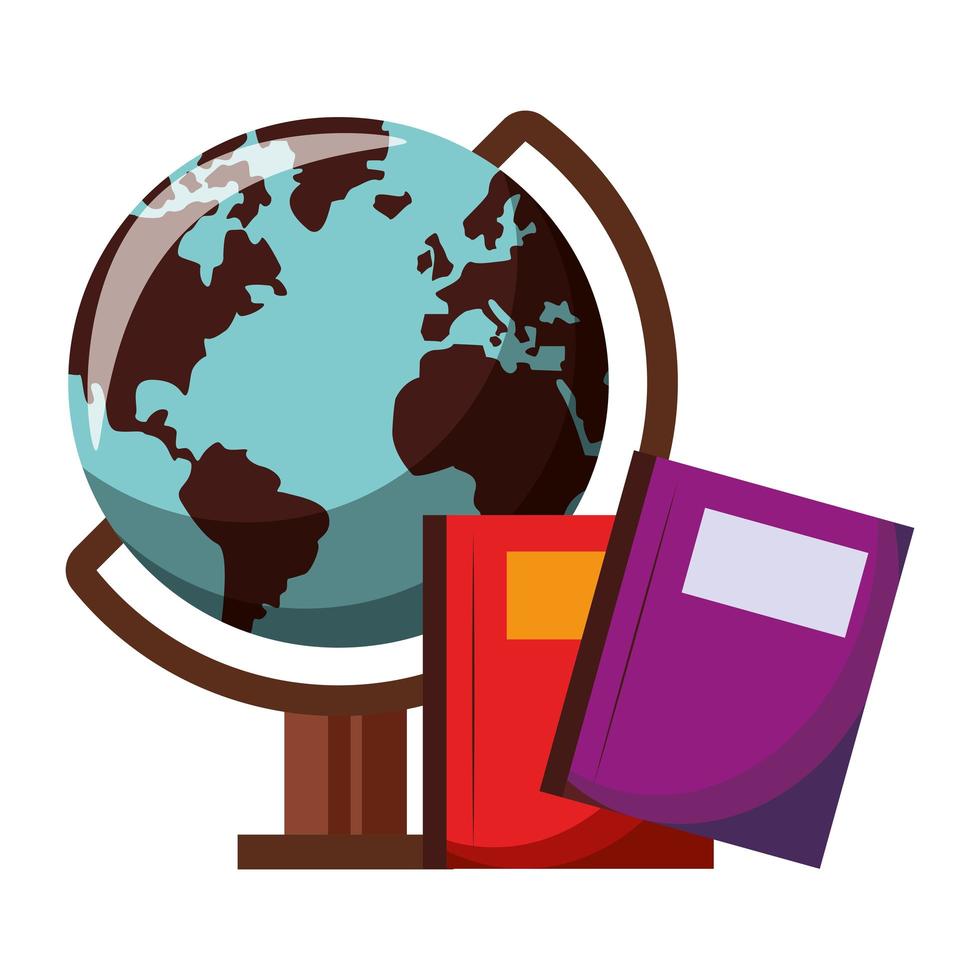 Cartoon school materials vector