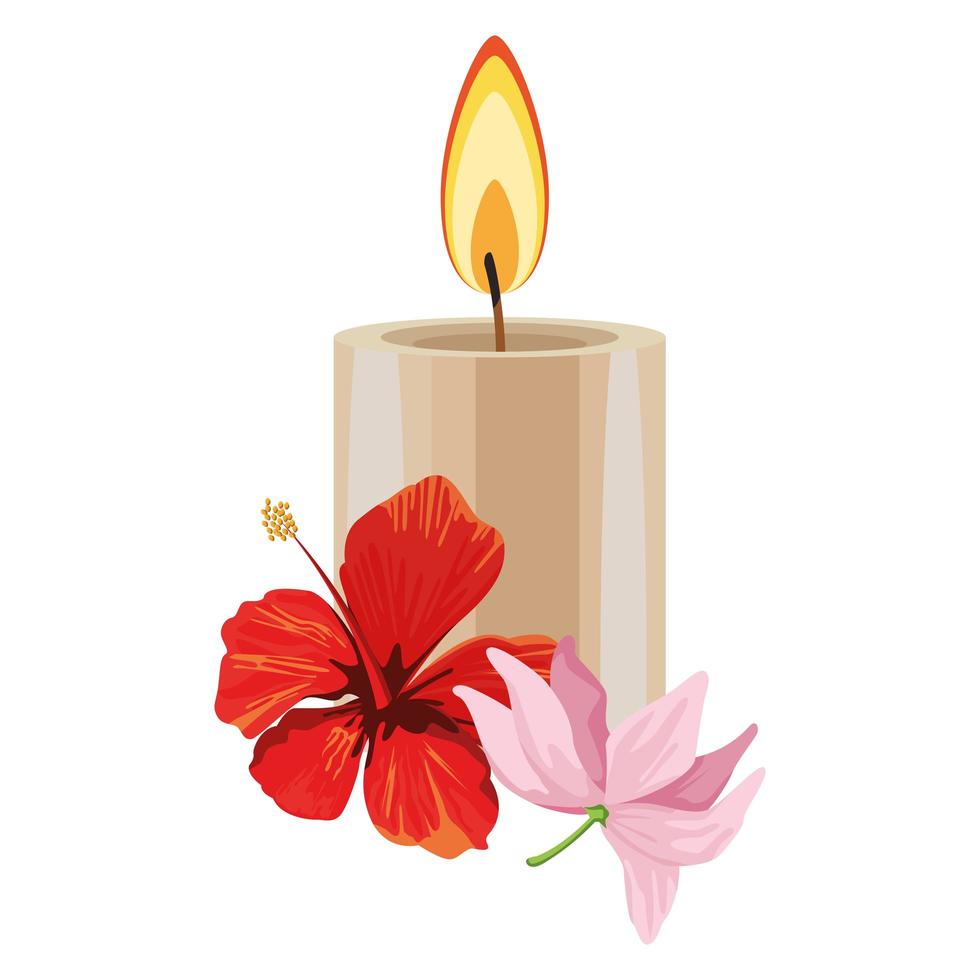 Lit candle cartoon isolated icon vector