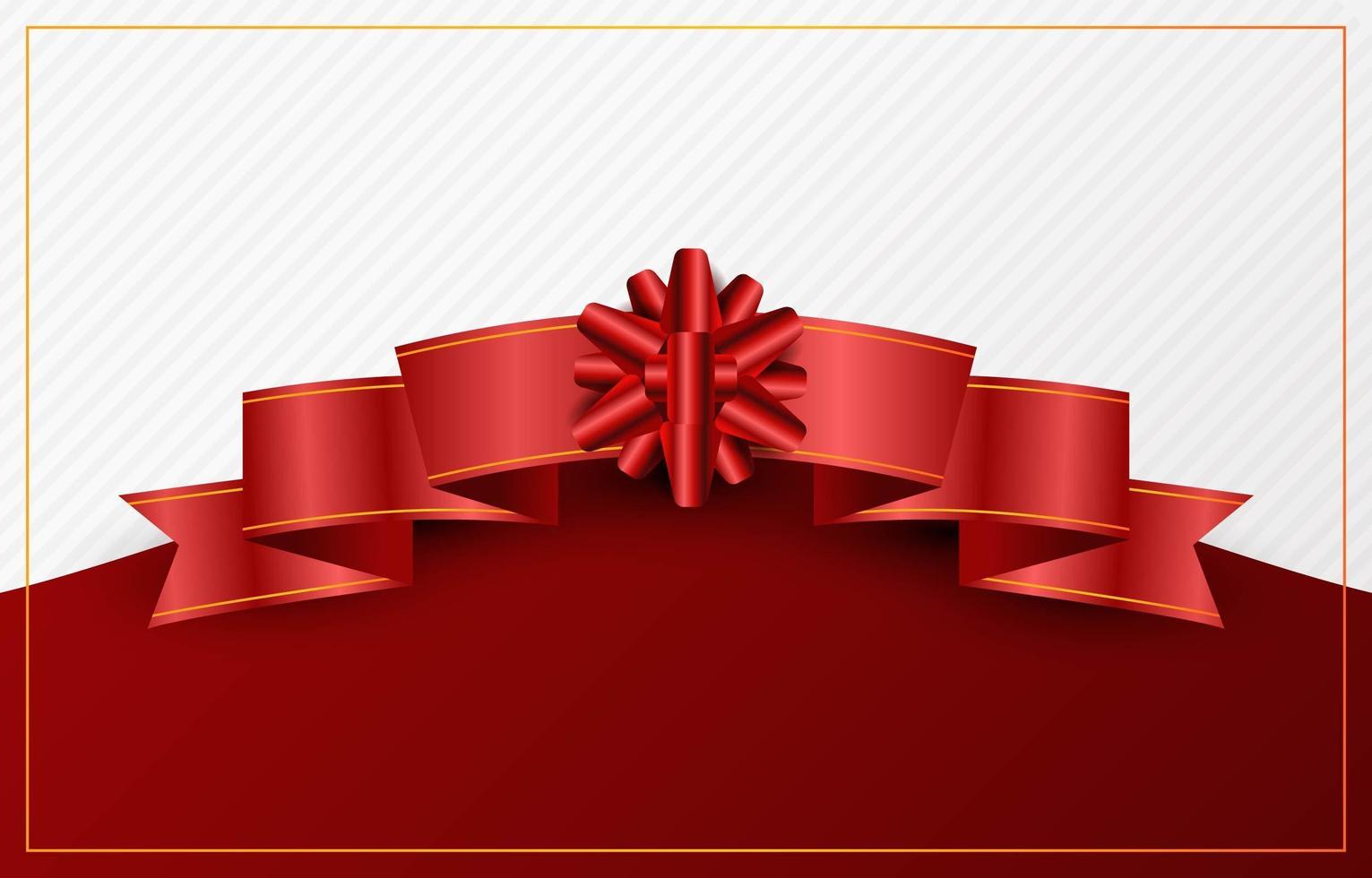 Red Ribbon Background vector