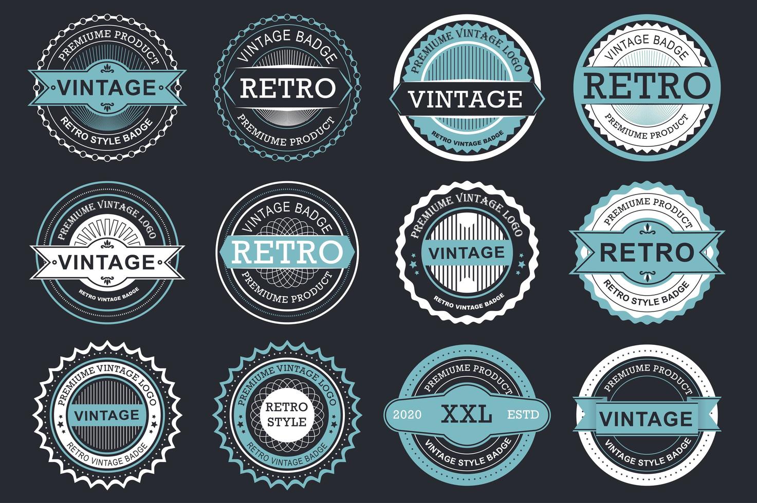 Collection of retro sale labels 1558714 Vector Art at Vecteezy