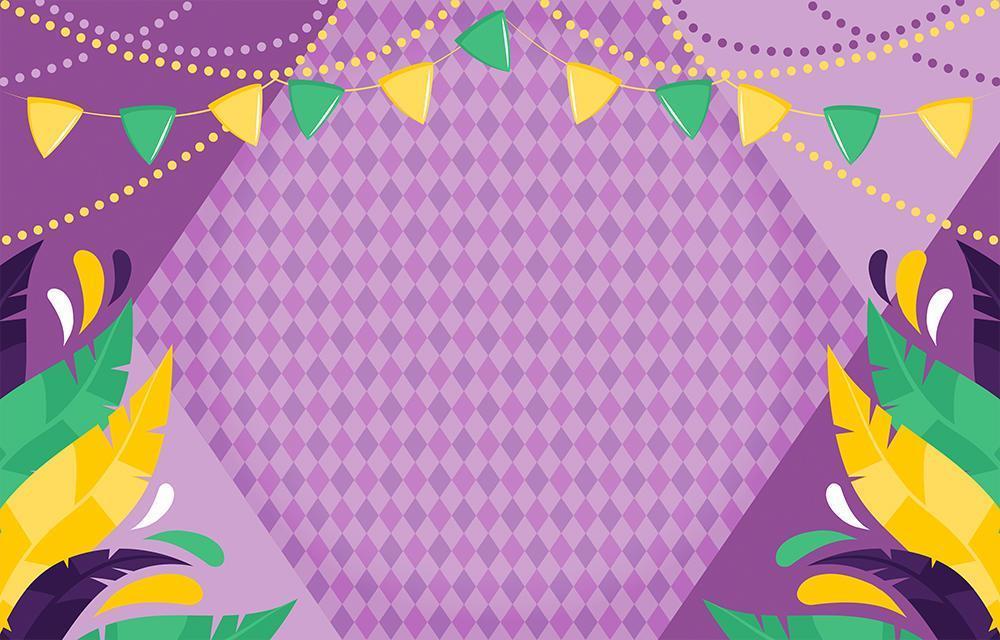 Mardi Gras Festivity Background vector