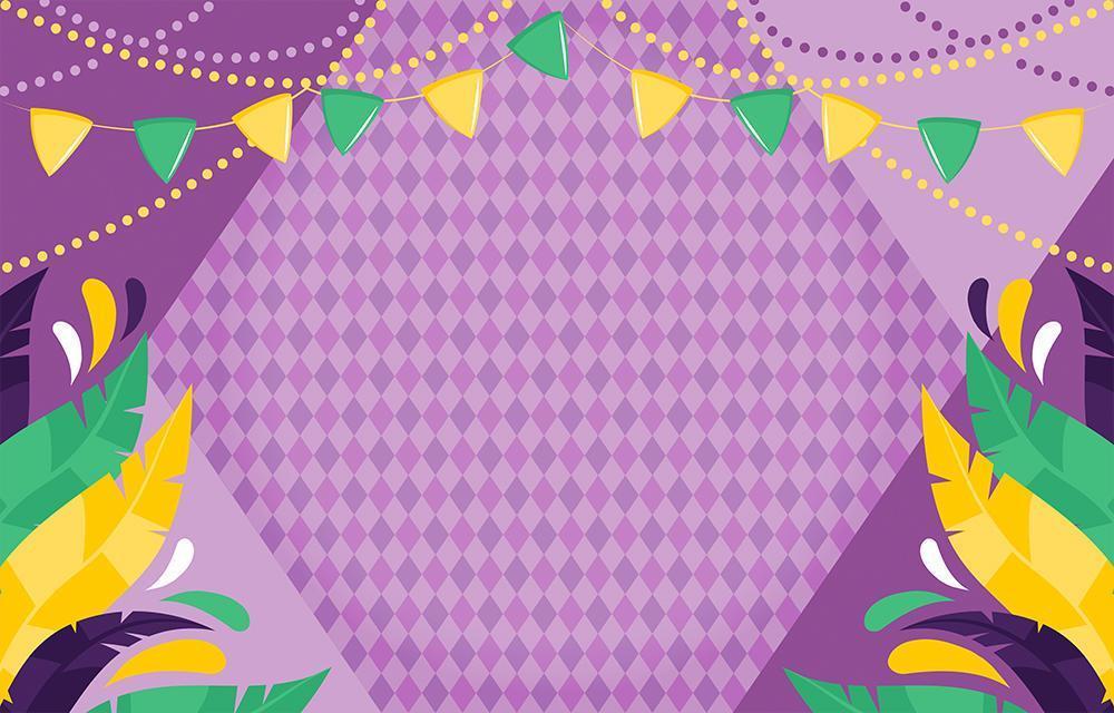 fondo de fiesta de mardi gras vector