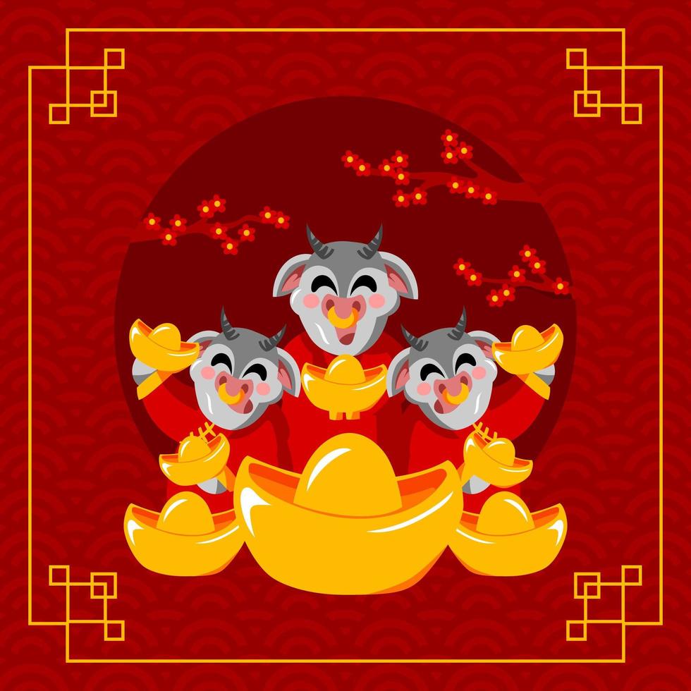 Chinese New Year OX vector