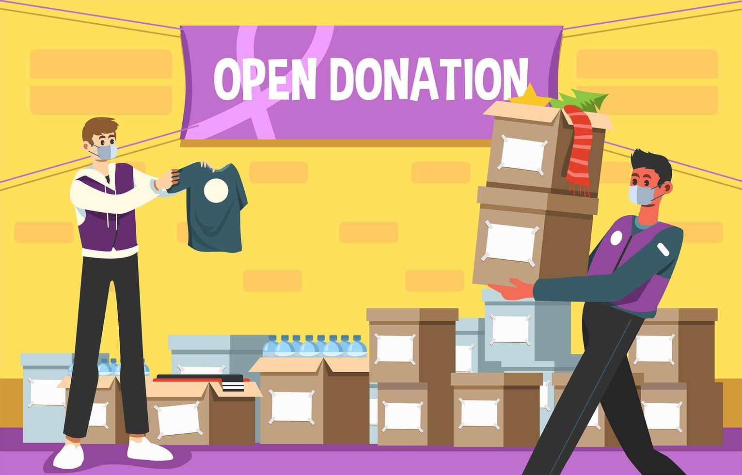 Life Social Donation Event vector