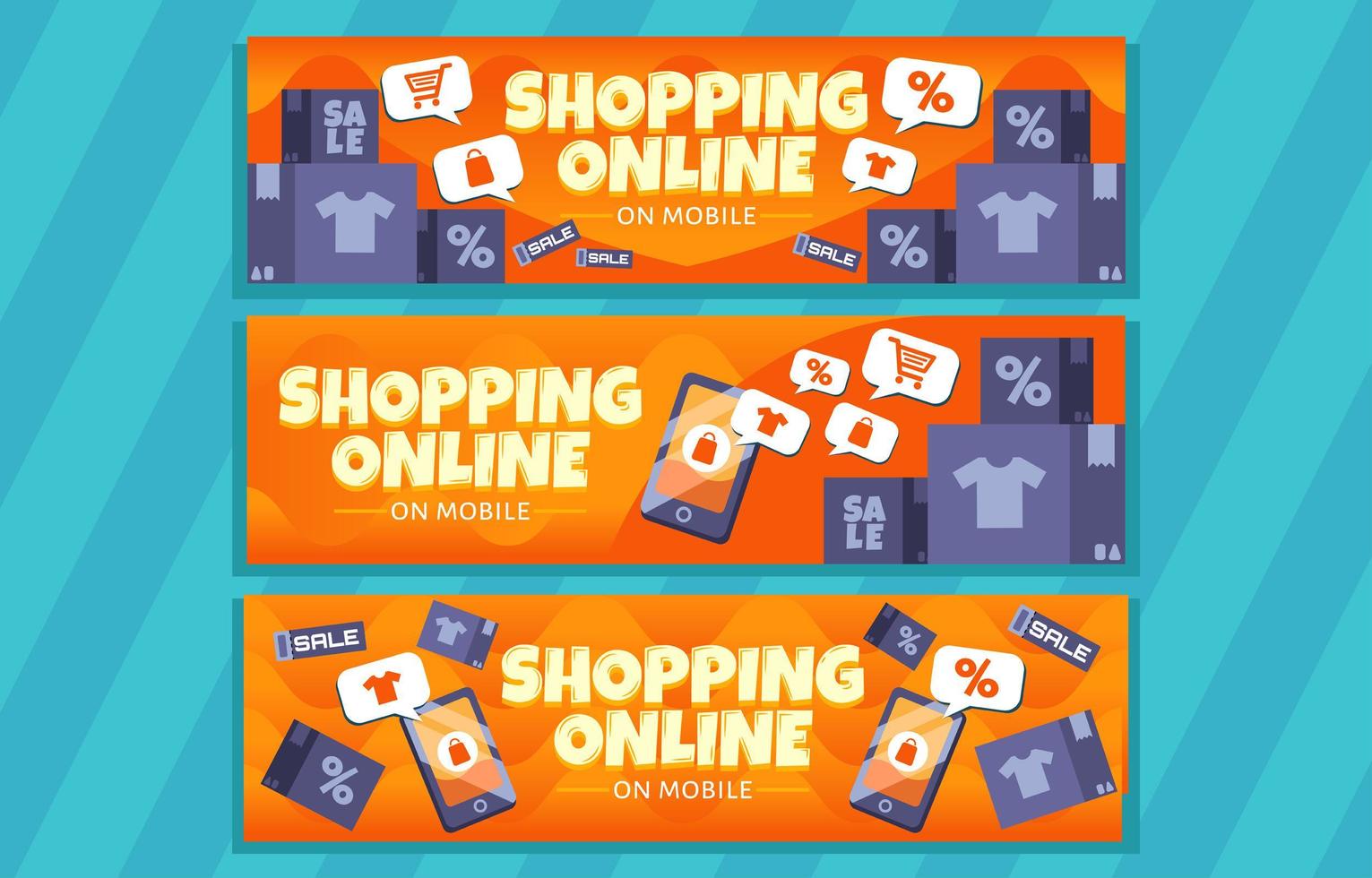 Shopping Online Promotion Discount vector