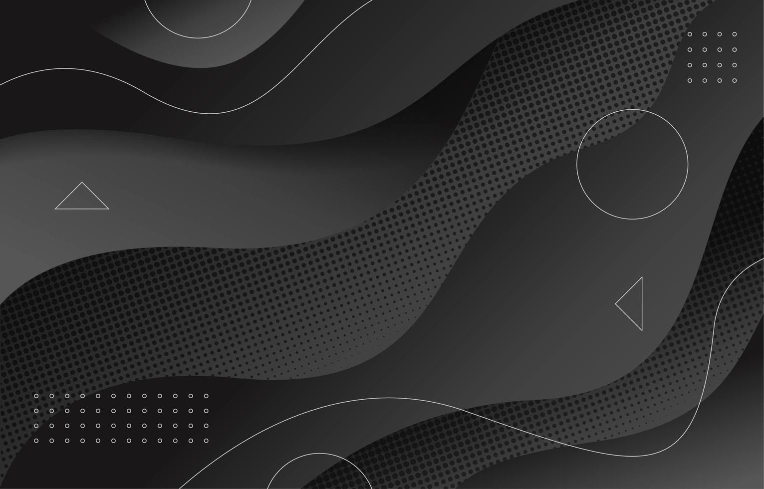 Wavy Black Background vector