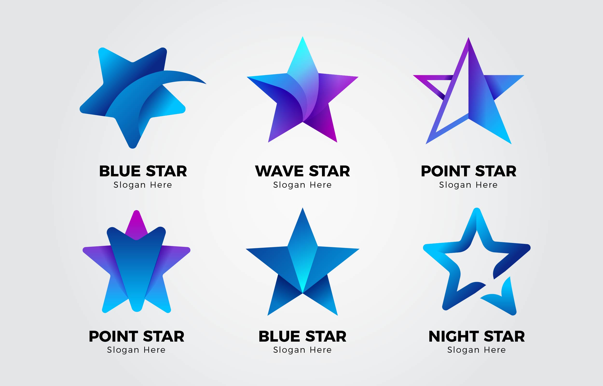 Stars Logo Collection 1576524 Vector Art at Vecteezy