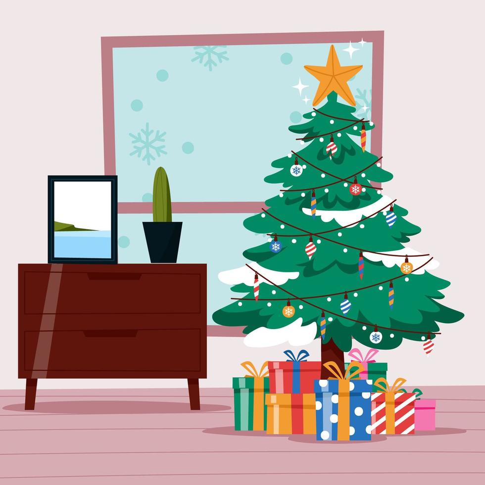 Decorative Christmas Tree vector