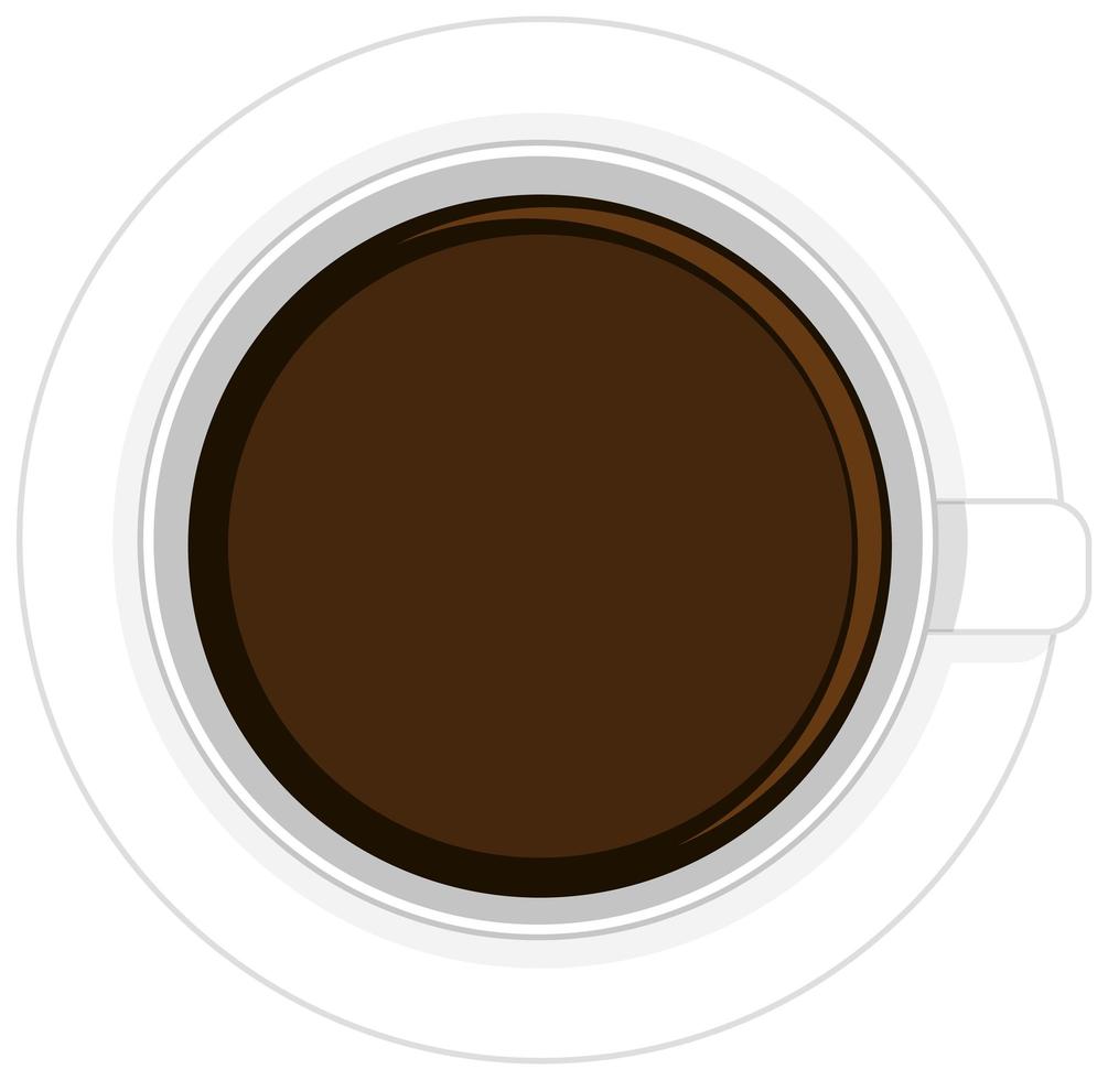 Taza aislada de logotipo de café sobre fondo blanco. vector