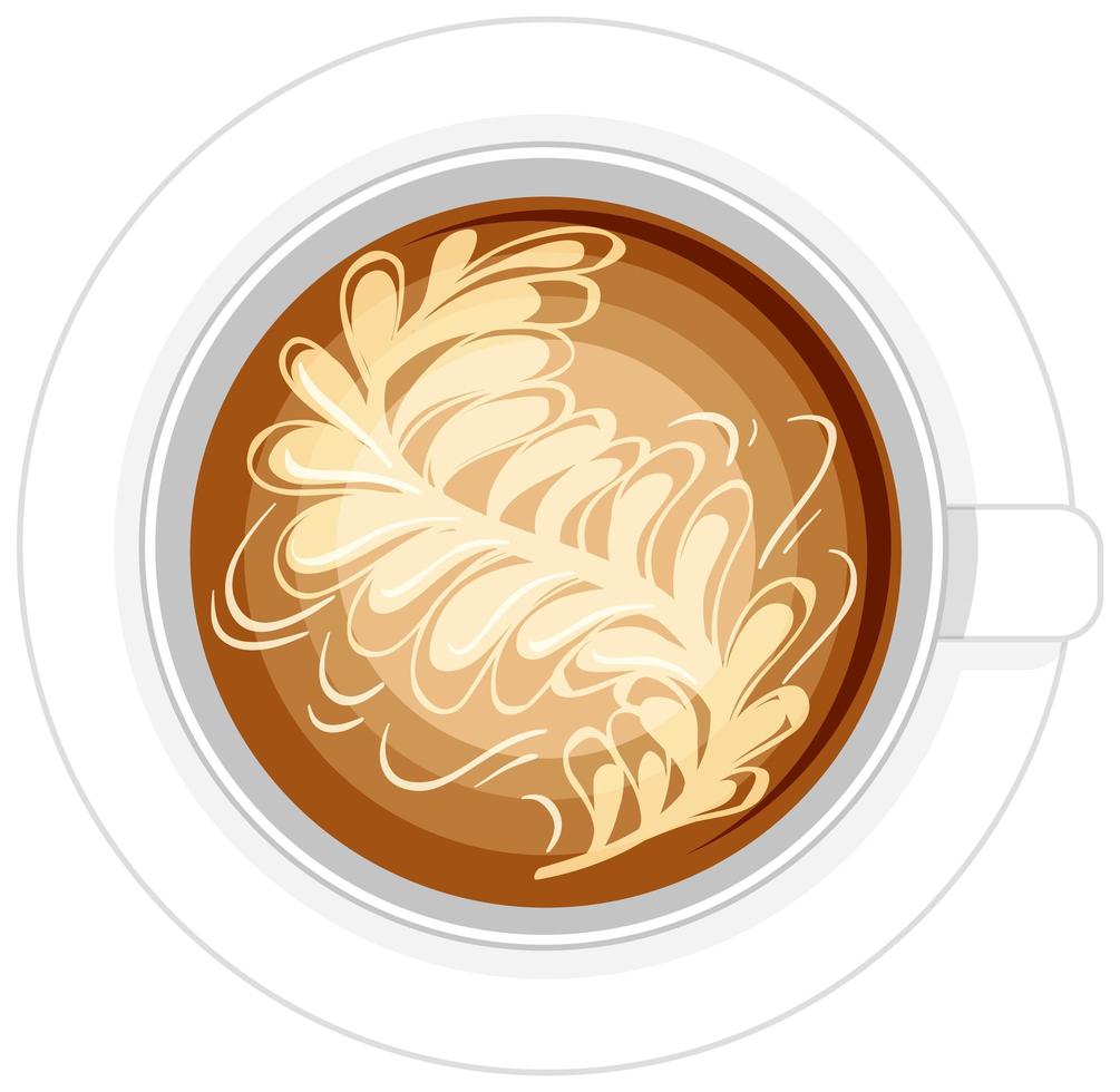Isolated cup of coffee logo on white background vector