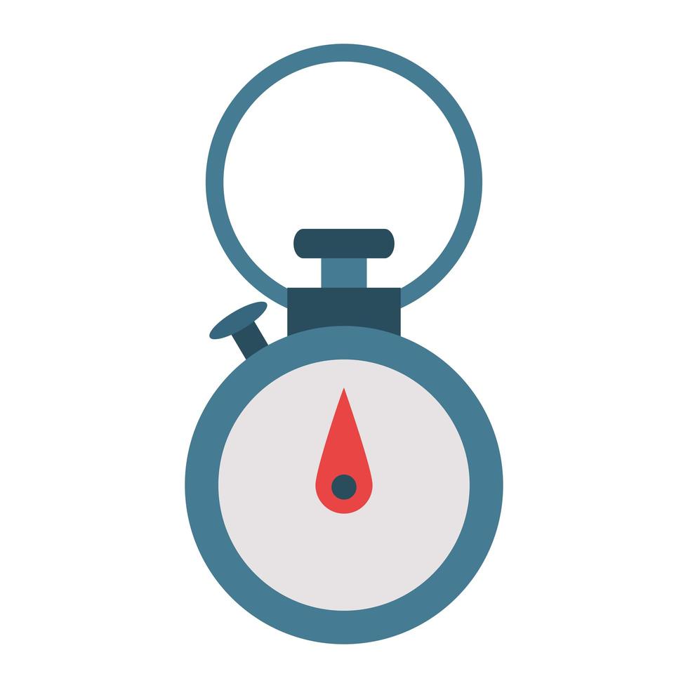 Chronometer timer clock with button vector