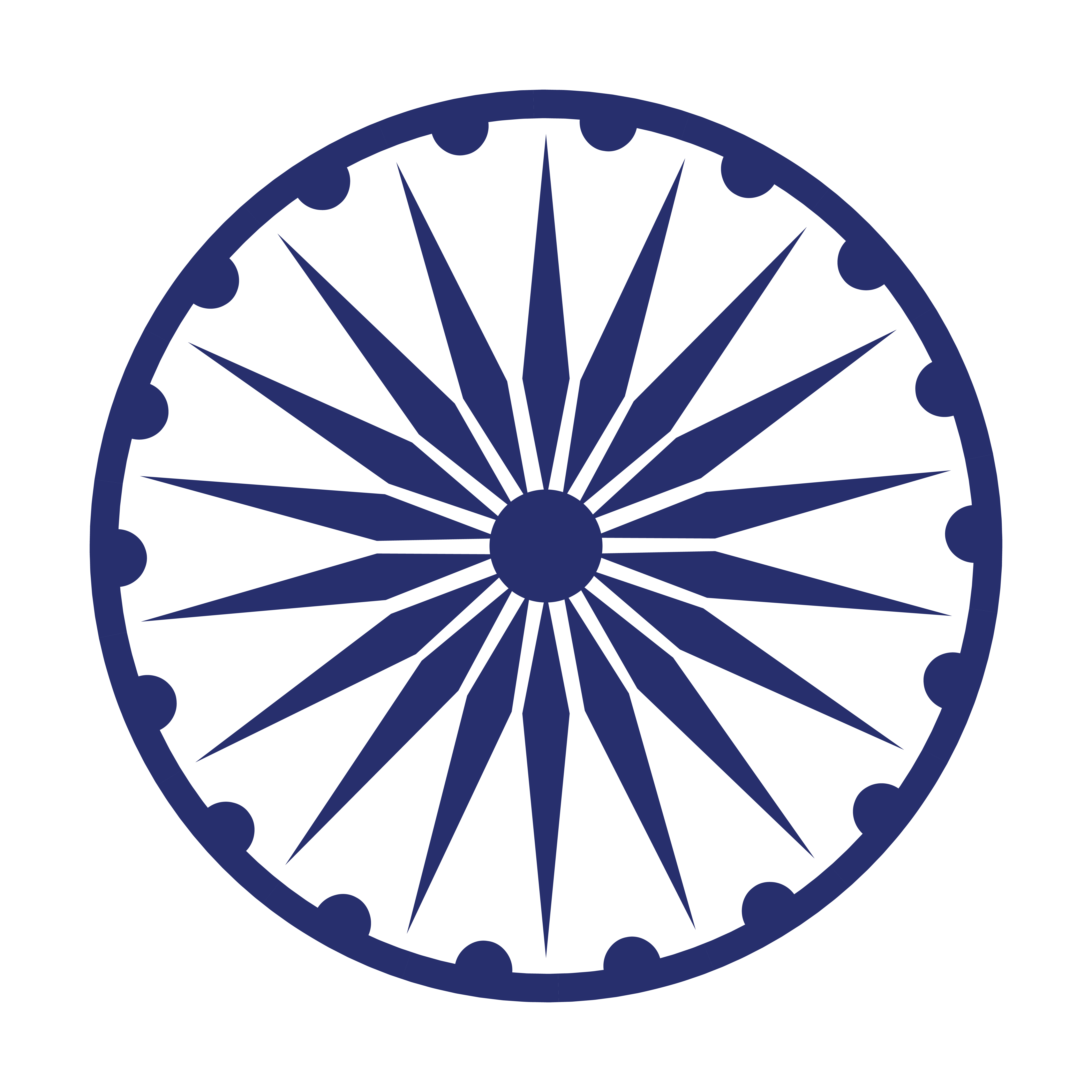Ashoka chakra symbol icon cartoon 1590602 Vector Art at Vecteezy