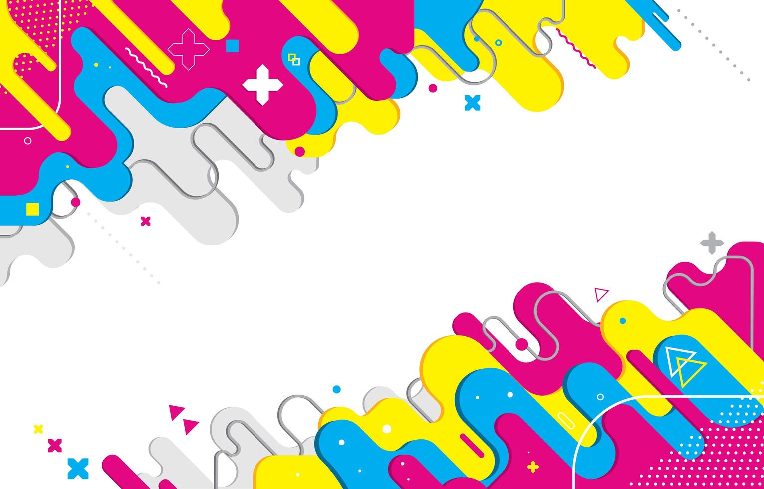 Pop Art Abstract Flat Background vector