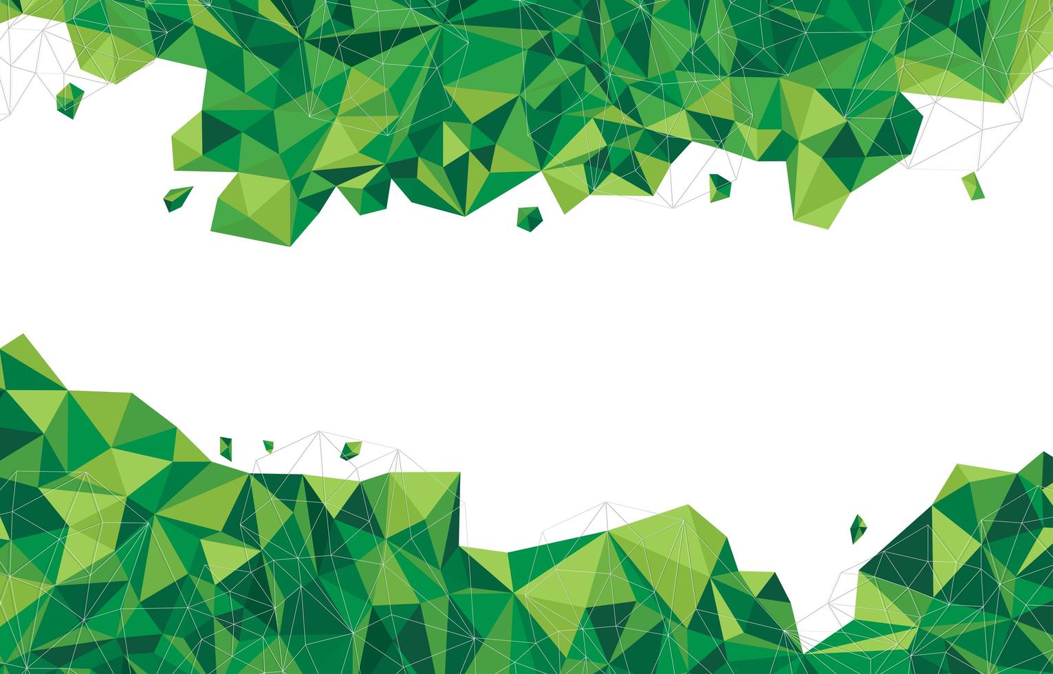 Green Low Poly Abstract Background vector