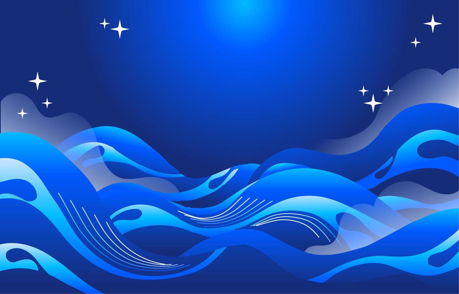 Blue Wavy Background 1590655 Vector Art At Vecteezy