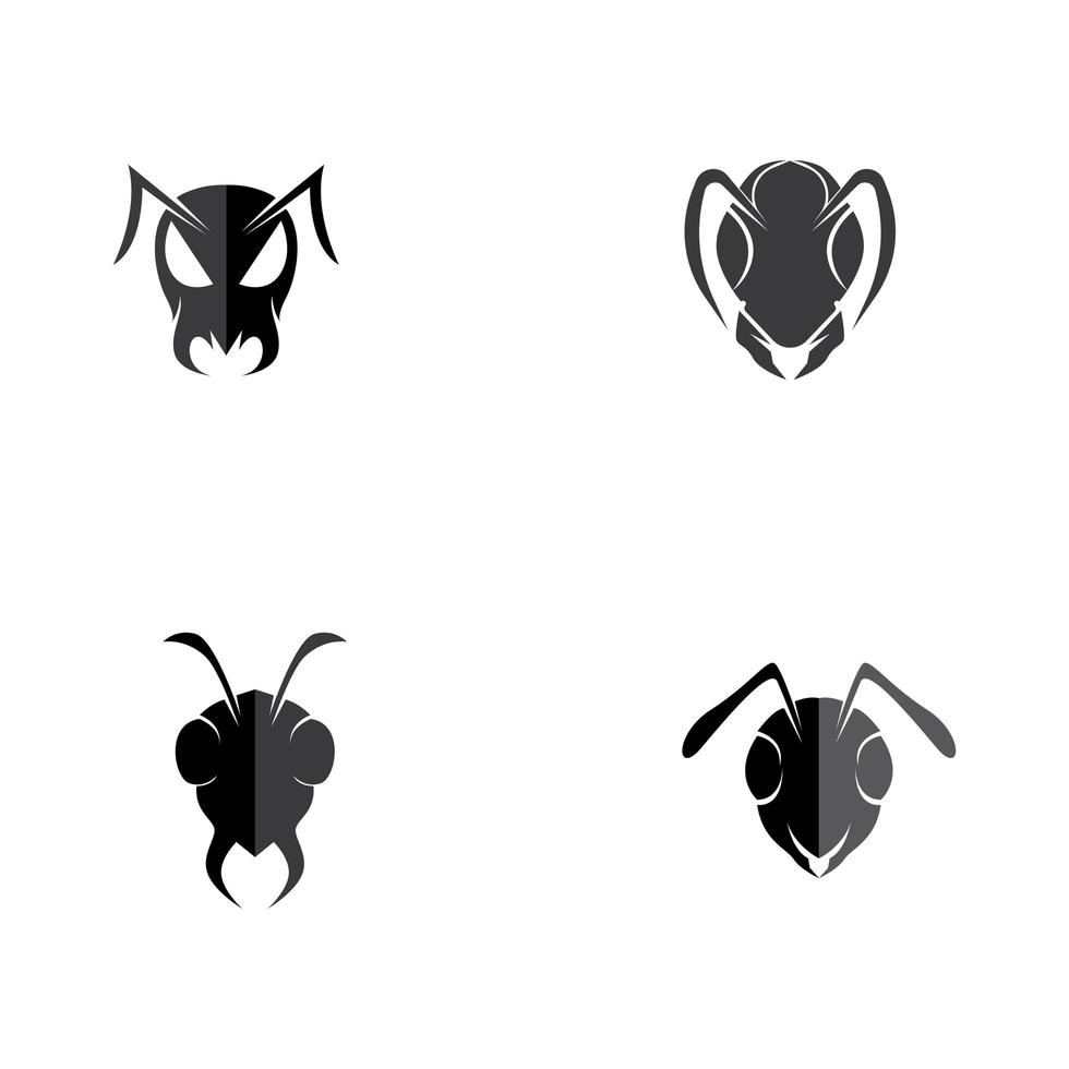 conjunto de iconos de hormiga vector