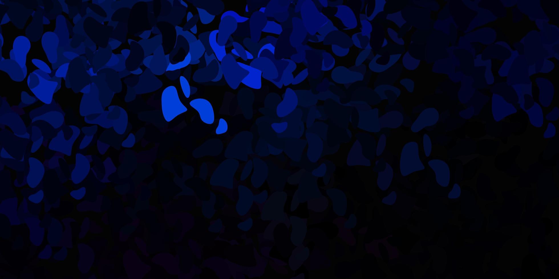 Dark blue template with abstract forms. vector