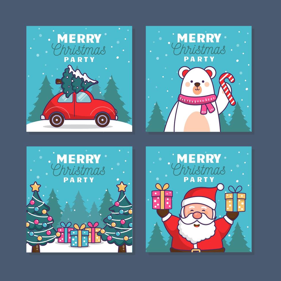 Invite Your Loved Ones to Celebrate Christmas vector