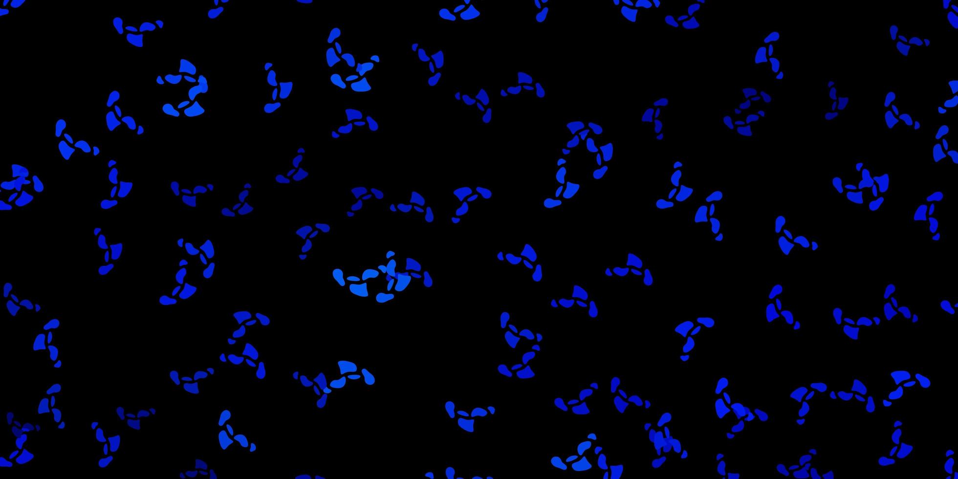 plantilla azul oscuro con formas abstractas. vector